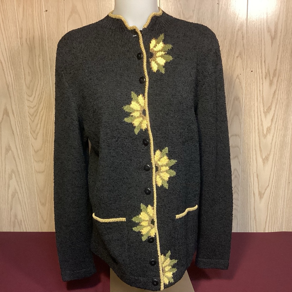 Womens Cardigan Sweater by South Cotton Light size large